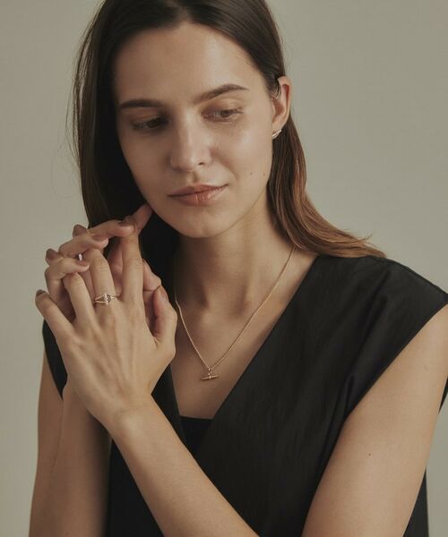 COCOSHNIK / ココシュニック リング | K10ダイヤモンド マンテルモチーフ リング | 詳細6