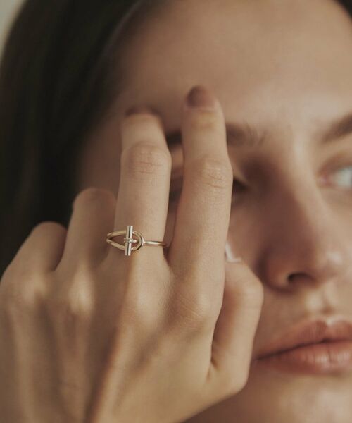 COCOSHNIK / ココシュニック リング | K10ダイヤモンド マンテルモチーフ リング | 詳細7