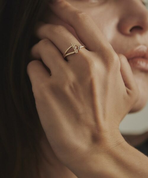 COCOSHNIK / ココシュニック リング | K10ダイヤモンド マンテルモチーフ リング | 詳細8