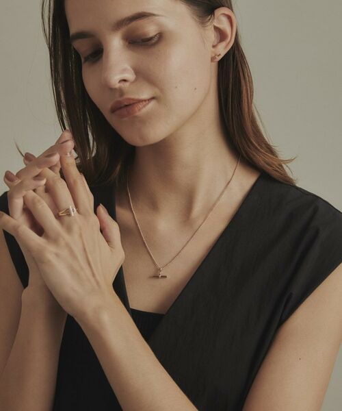 COCOSHNIK / ココシュニック ピアス・イヤリング | K10ダイヤモンド マンテルモチーフ スタッドピアス | 詳細6