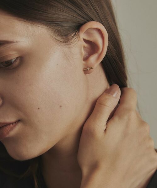 COCOSHNIK / ココシュニック ピアス・イヤリング | K10ダイヤモンド マンテルモチーフ スタッドピアス | 詳細7