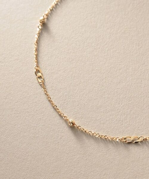 COCOSHNIK / ココシュニック ブレスレット・バングル | K18フラットキヘイ×ハニーカットビーズ ブレスレット | 詳細2