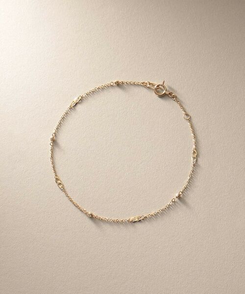 COCOSHNIK / ココシュニック ブレスレット・バングル | K18フラットキヘイ×ハニーカットビーズ ブレスレット | 詳細5