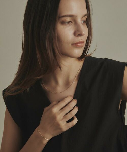 COCOSHNIK / ココシュニック ブレスレット・バングル | K18フラットキヘイ×ハニーカットビーズ ブレスレット | 詳細7