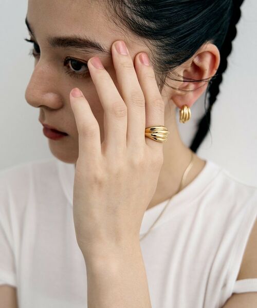 COCOSHNIK / ココシュニック リング | シルバー タングルドドームリング GP | 詳細6