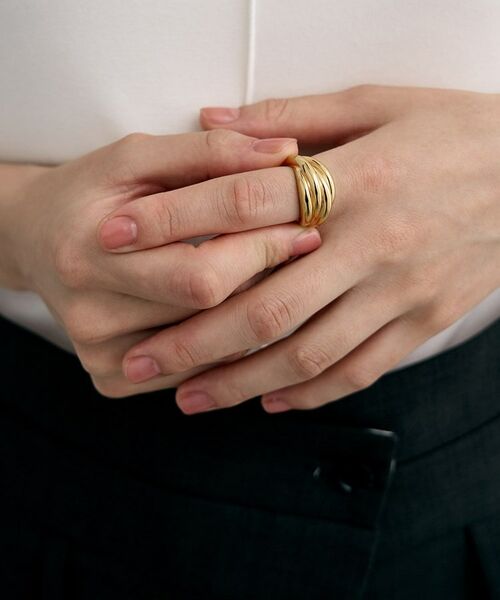 COCOSHNIK / ココシュニック リング | シルバー タングルドドームリング GP | 詳細7