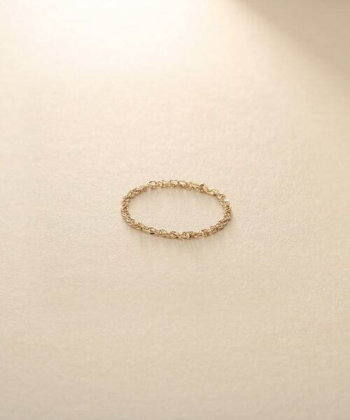 COCOSHNIK / ココシュニック リング | K10スキニーリング スクリューチェーン | 詳細1