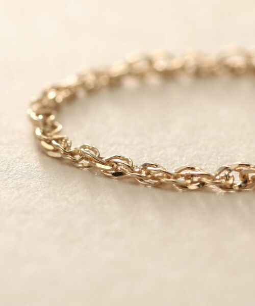COCOSHNIK / ココシュニック リング | K10スキニーリング スクリューチェーン | 詳細4