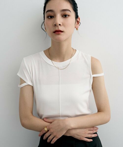 COCOSHNIK / ココシュニック ピアス・イヤリング | シルバー ハギーフープ ポインテッドワイドピアス GP | 詳細6