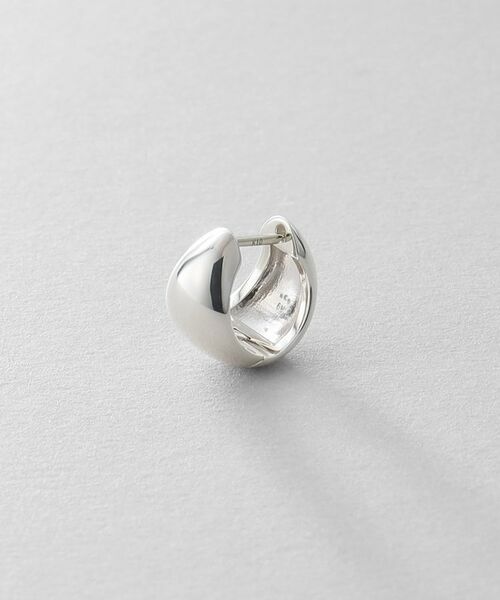 COCOSHNIK / ココシュニック ピアス・イヤリング | シルバー ハギーフープ ポインテッドワイドピアス | 詳細2