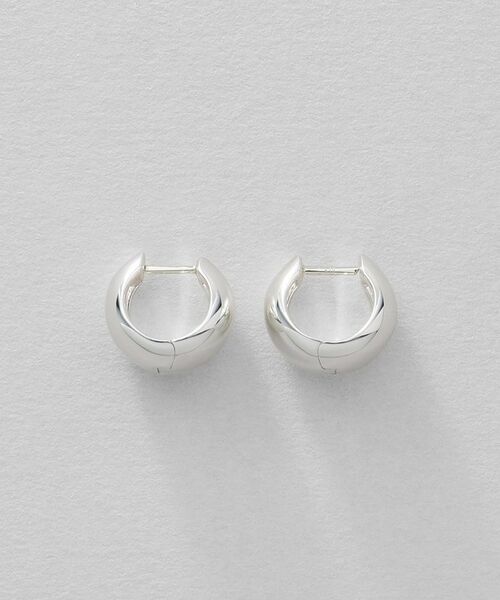COCOSHNIK / ココシュニック ピアス・イヤリング | シルバー ハギーフープ ポインテッドワイドピアス | 詳細3