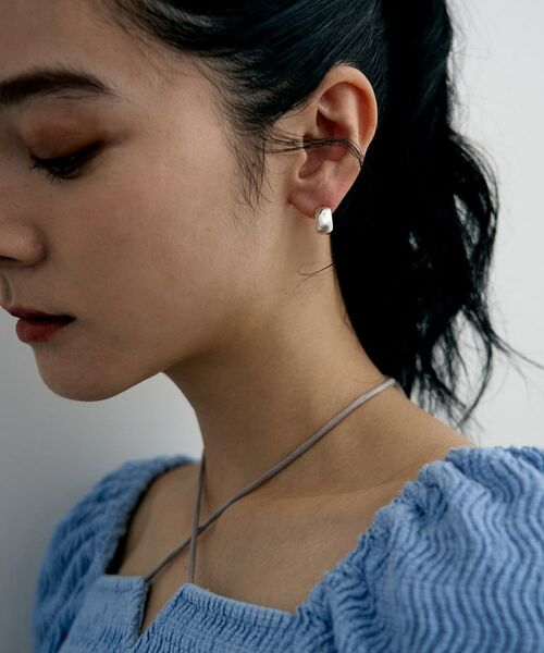 COCOSHNIK / ココシュニック ピアス・イヤリング | シルバー ハギーフープ ワイドピアス | 詳細7