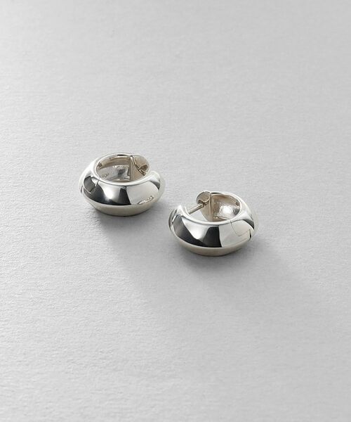 COCOSHNIK / ココシュニック ピアス・イヤリング | シルバー ハギーフープ リッジピアス | 詳細1