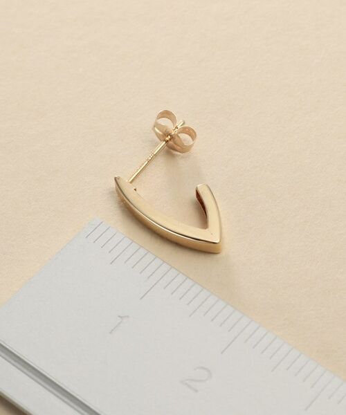 COCOSHNIK / ココシュニック ピアス・イヤリング | K10Lシェイプピアス | 詳細4