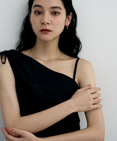 COCOSHNIK / ココシュニック ピアス・イヤリング | K10スクリューチェーン フープピアス | 詳細7