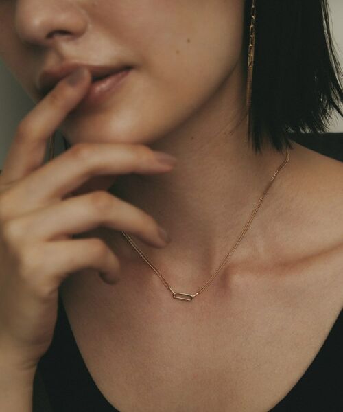 COCOSHNIK / ココシュニック ネックレス・ペンダント・チョーカー | K10中空プリムキヘイループ ネックレス | 詳細10