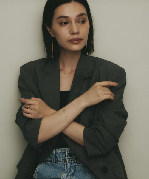 COCOSHNIK / ココシュニック ネックレス・ペンダント・チョーカー | K10中空プリムキヘイループ ネックレス | 詳細8