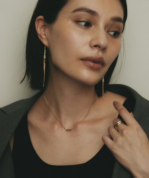 COCOSHNIK / ココシュニック ネックレス・ペンダント・チョーカー | K10中空プリムキヘイループ ネックレス | 詳細9