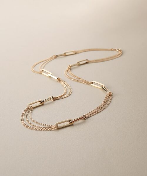 COCOSHNIK / ココシュニック ネックレス・ペンダント・チョーカー | K10プリムチェーンキヘイループステーション ネックレス | 詳細1