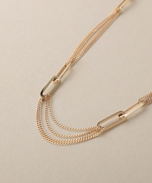 COCOSHNIK / ココシュニック ネックレス・ペンダント・チョーカー | K10プリムチェーンキヘイループステーション ネックレス | 詳細2