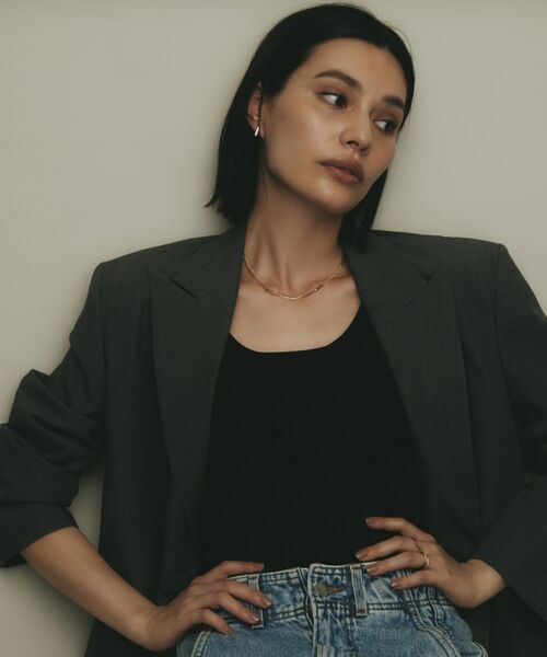 COCOSHNIK / ココシュニック ネックレス・ペンダント・チョーカー | K10プリムチェーンキヘイループステーション ネックレス | 詳細6