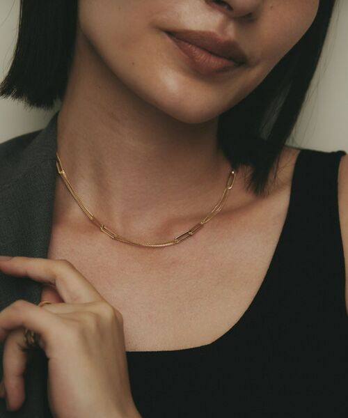 COCOSHNIK / ココシュニック ネックレス・ペンダント・チョーカー | K10プリムチェーンキヘイループステーション ネックレス | 詳細8