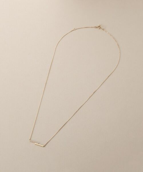 COCOSHNIK / ココシュニック ネックレス・ペンダント・チョーカー | K10ダイヤモンド ステップライン ネックレス | 詳細5