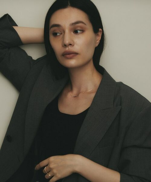 COCOSHNIK / ココシュニック ネックレス・ペンダント・チョーカー | K10ダイヤモンド ステップライン ネックレス | 詳細8