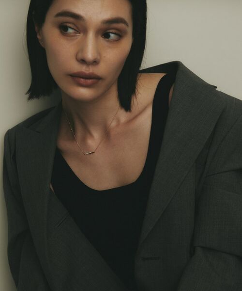 COCOSHNIK / ココシュニック ネックレス・ペンダント・チョーカー | K10ダイヤモンド ステップライン ネックレス | 詳細9