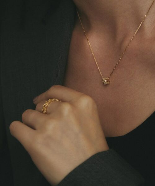 COCOSHNIK / ココシュニック ネックレス・ペンダント・チョーカー | K18ダイヤモンド レースビーズ ネックレス | 詳細10