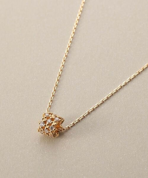 COCOSHNIK / ココシュニック ネックレス・ペンダント・チョーカー | K18ダイヤモンド レースビーズ ネックレス | 詳細2