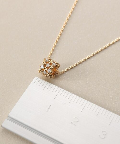 COCOSHNIK / ココシュニック ネックレス・ペンダント・チョーカー | K18ダイヤモンド レースビーズ ネックレス | 詳細6