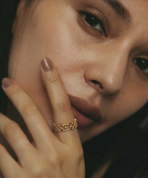 COCOSHNIK / ココシュニック リング | K18ダイヤモンド プレイドレース リング | 詳細6