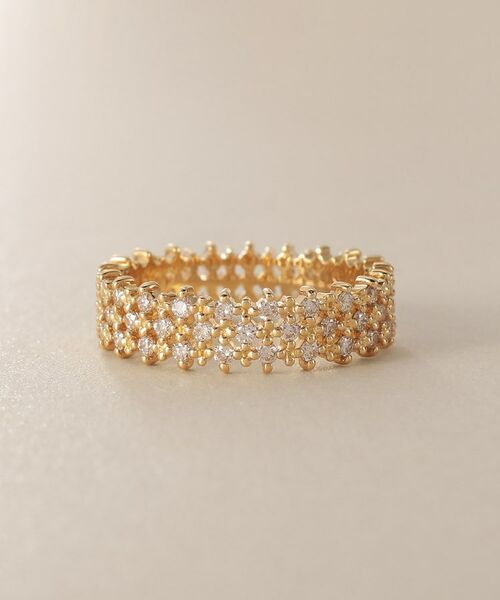 COCOSHNIK / ココシュニック リング | K18ダイヤモンド レース リング | 詳細2