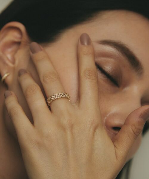 COCOSHNIK / ココシュニック リング | K18ダイヤモンド レース リング | 詳細7