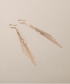 ココシュニック、ピアス イヤリング K18ダイヤモンド アラシパヴェ バーフックピアス（ピアス