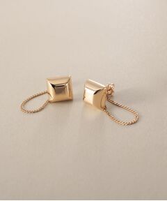 COCOSHNIK / ココシュニック ピアス・イヤリング | K10中空スクエアプリズム スタッドピアス