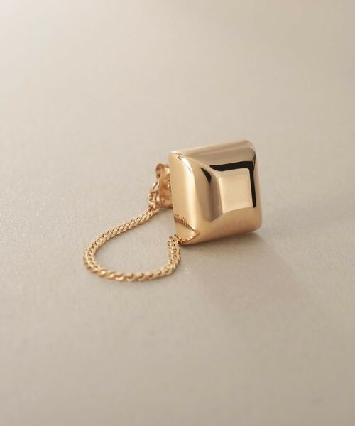 COCOSHNIK / ココシュニック ピアス・イヤリング | K10中空スクエアプリズム スタッドピアス | 詳細2