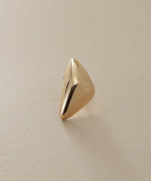 COCOSHNIK / ココシュニック ピアス・イヤリング | K10中空トライアングルピラミッド スタッドピアス | 詳細2