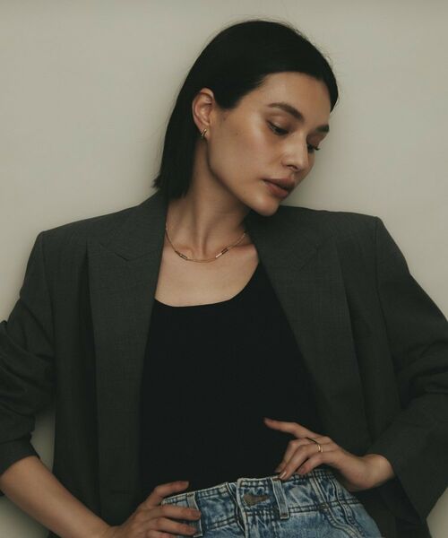 COCOSHNIK / ココシュニック ピアス・イヤリング | K10中空レクタングルピラミッド スタッドピアス | 詳細6