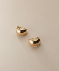 COCOSHNIK / ココシュニック ピアス・イヤリング | K10月甲 フープピアス太
