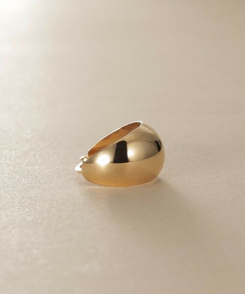 COCOSHNIK / ココシュニック ピアス・イヤリング | K10月甲 フープピアス太 | 詳細2