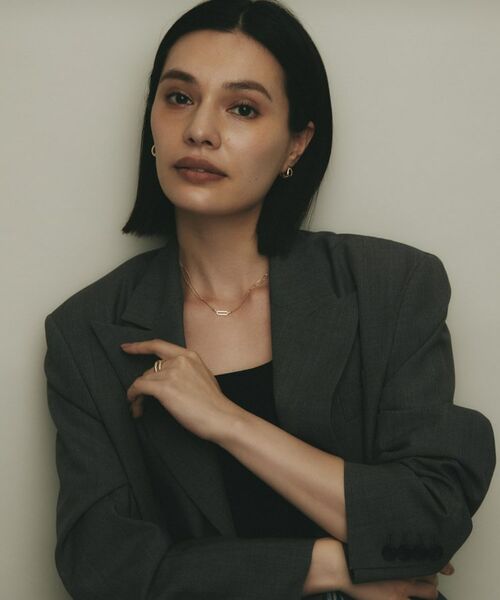 COCOSHNIK / ココシュニック ピアス・イヤリング | K10月甲 フープピアス太 | 詳細6