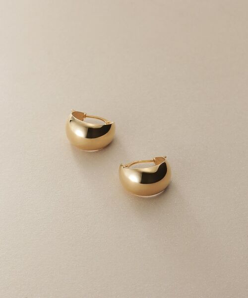 COCOSHNIK/ココシュニック K10月甲 フープピアス太 イエローゴールド(100) 00
