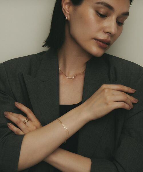 COCOSHNIK / ココシュニック ピアス・イヤリング | K10甲丸グラデトリプル フープピアス | 詳細6