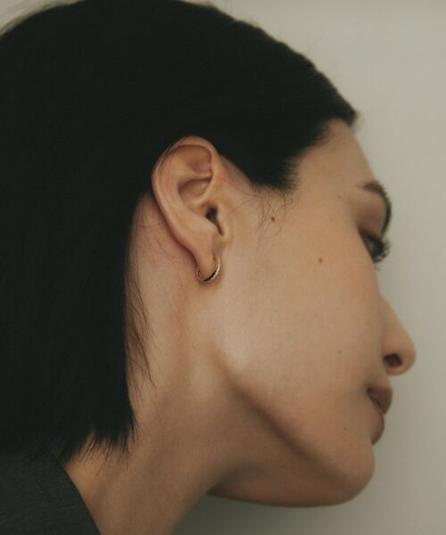 COCOSHNIK / ココシュニック ピアス・イヤリング | K10ダイヤモンド インサイドダイヤ 中折れピアス | 詳細10