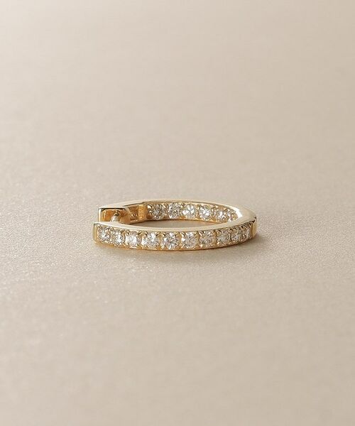 COCOSHNIK / ココシュニック ピアス・イヤリング | K10ダイヤモンド インサイドダイヤ 中折れピアス | 詳細2