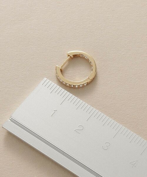 COCOSHNIK / ココシュニック ピアス・イヤリング | K10ダイヤモンド インサイドダイヤ 中折れピアス | 詳細6