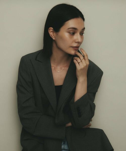 COCOSHNIK / ココシュニック ピアス・イヤリング | K10ダイヤモンド インサイドダイヤ 中折れピアス | 詳細8