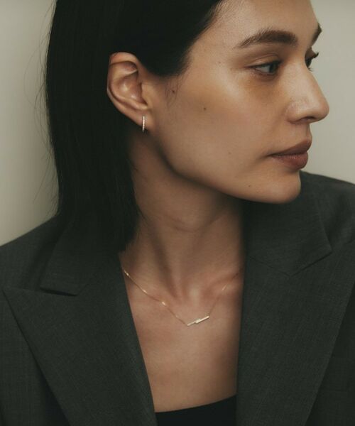 COCOSHNIK / ココシュニック ピアス・イヤリング | K10ダイヤモンド インサイドダイヤ 中折れピアス | 詳細9